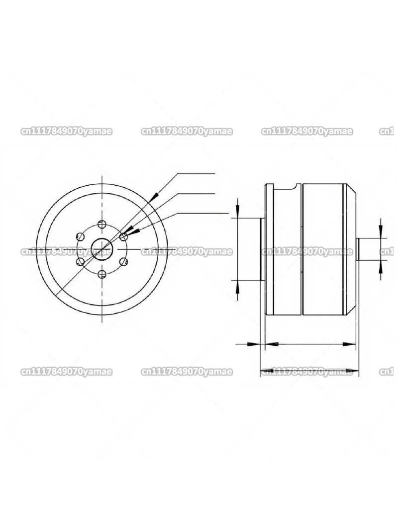Direct Drive Servo Motor Robotics - FÜR DM-H3510 BLDC Nabenmotor 24V 0,18Nm